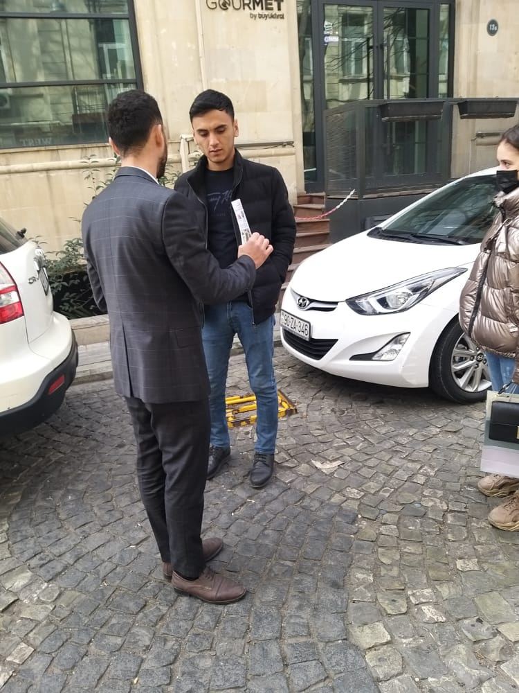 На улице Польских архитекторов в Баку прошла интересная акция  (ФОТО)