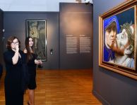 Вице-президент Фонда Гейдара Алиева Лейла Алиева ознакомилась в Москве с выставкой «Произведения из коллекции Третьяковской галереи» (ФОТО)