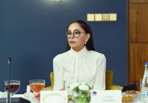 Президент Ильхам Алиев и Первая леди Мехрибан Алиева встретились в ТАСС с руководителями ведущих российских СМИ (ФОТО/ВИДЕО)