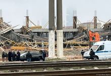 В Баку обрушилось строящееся здание, есть пострадавшие - Генпрокуратура (ФОТО/ВИДЕО)