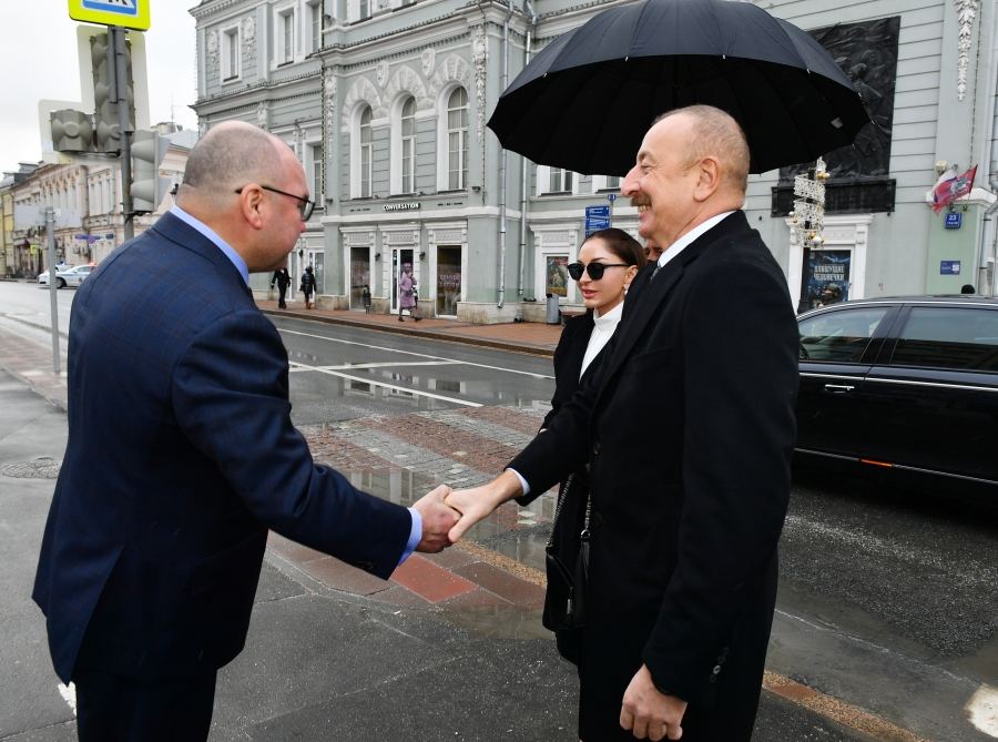 Президент Ильхам Алиев и Первая леди Мехрибан Алиева посетили в ТАСС выставку о сотрудничестве Азербайджана и России (ФОТО/ВИДЕО)