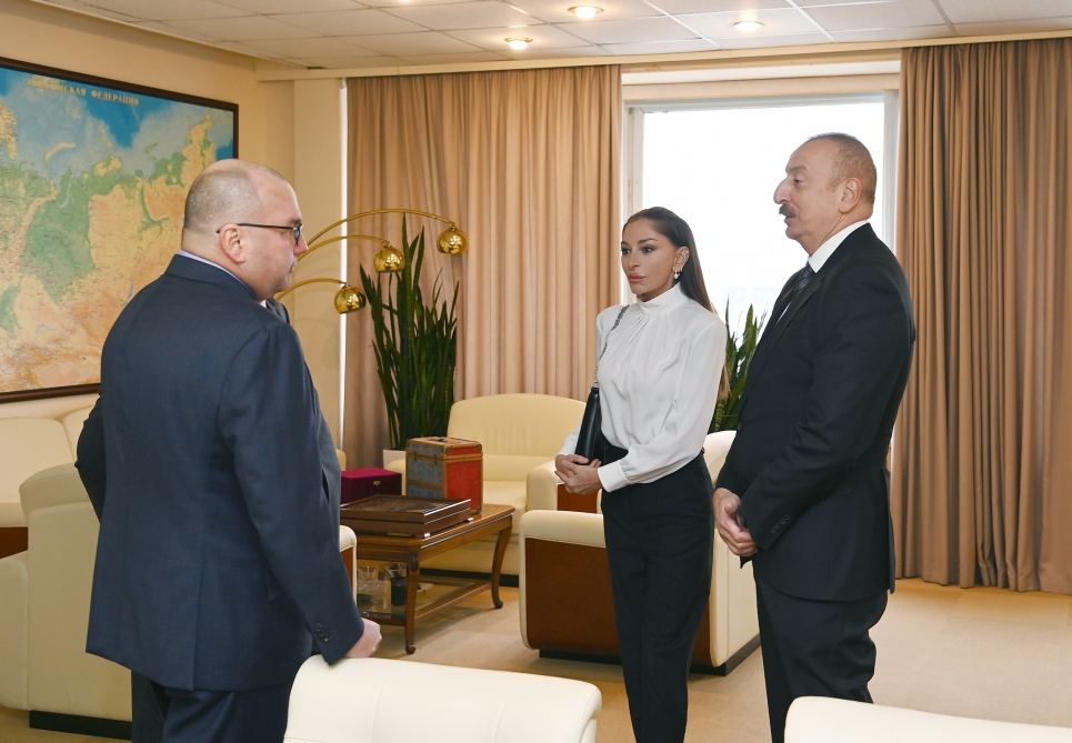 Президент Ильхам Алиев и Первая леди Мехрибан Алиева встретились в ТАСС с руководителями ведущих российских СМИ (ФОТО/ВИДЕО)