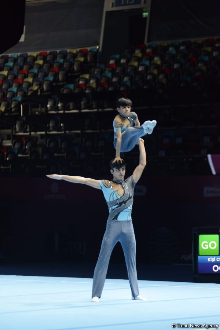 В столице Азербайджана стартовал заключительный день соревнований 27-го Первенства страны и Чемпионата Баку по акробатической гимнастике (ФОТО)