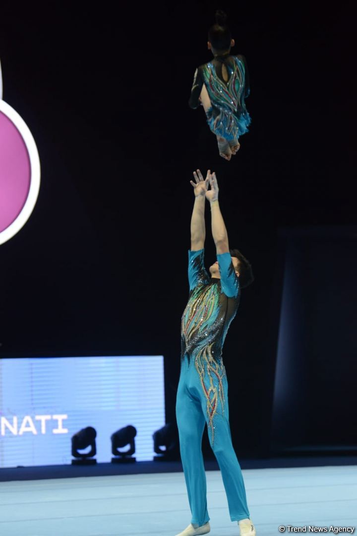 В столице Азербайджана стартовал заключительный день соревнований 27-го Первенства страны и Чемпионата Баку по акробатической гимнастике (ФОТО)