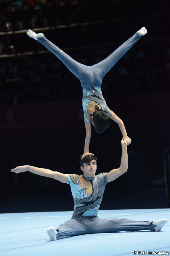 В столице Азербайджана стартовал заключительный день соревнований 27-го Первенства страны и Чемпионата Баку по акробатической гимнастике (ФОТО)