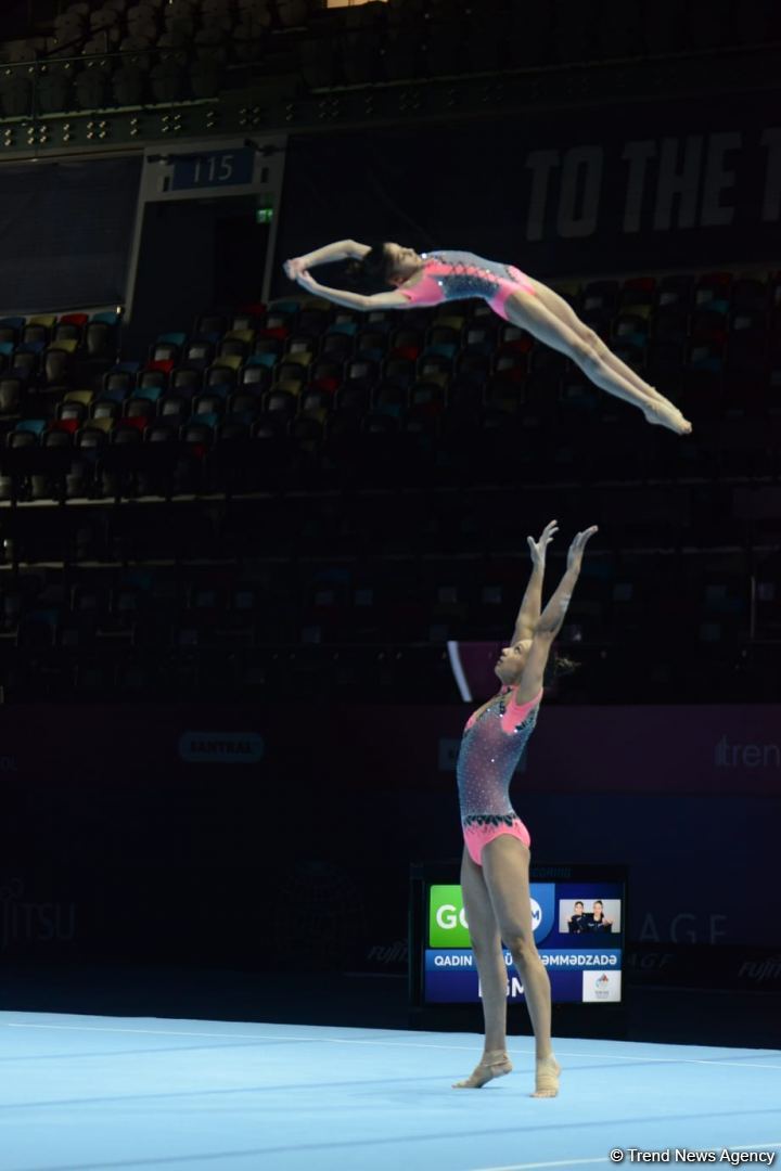 В столице Азербайджана стартовал заключительный день соревнований 27-го Первенства страны и Чемпионата Баку по акробатической гимнастике (ФОТО)