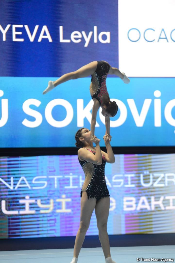 В столице Азербайджана стартовал заключительный день соревнований 27-го Первенства страны и Чемпионата Баку по акробатической гимнастике (ФОТО)