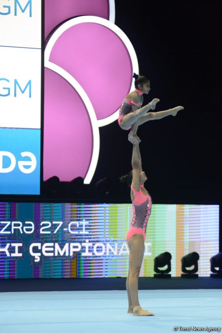 В столице Азербайджана стартовал заключительный день соревнований 27-го Первенства страны и Чемпионата Баку по акробатической гимнастике (ФОТО)