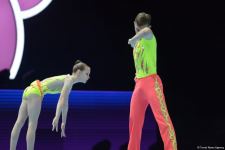 В Баку стартовал первый день Всемирных соревнований среди возрастных групп по акробатической гимнастике (ФОТО)