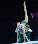 В Баку стартовал первый день Всемирных соревнований среди возрастных групп по акробатической гимнастике (ФОТО)