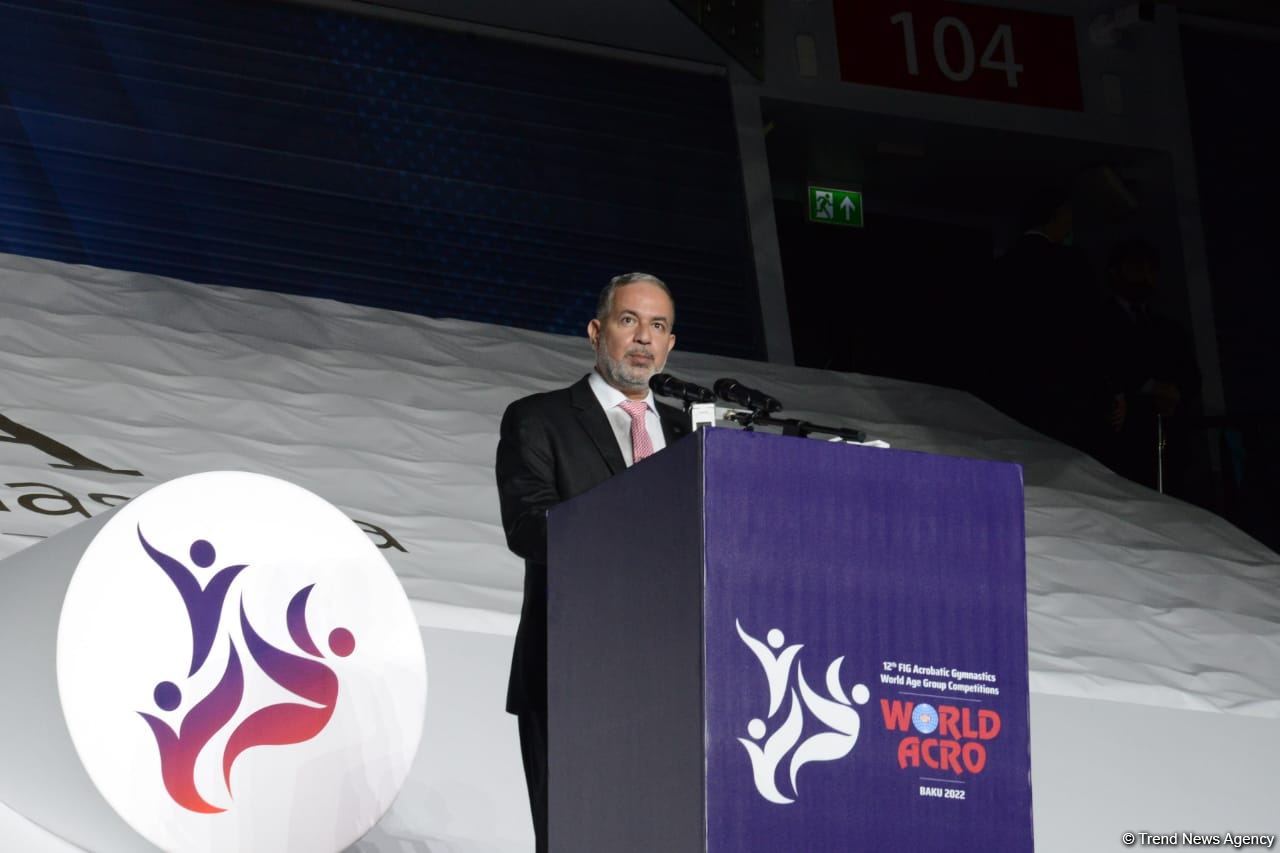 Член Исполкома FIG поблагодарил Федерацию гимнастики Азербайджана за организацию Всемирных соревнований среди возрастных групп по акробатической гимнастике