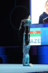 Азербайджанские гимнасты Милана Алиева и Низам Хамидулин занимают второе промежуточное место в квалификации (ФОТО)