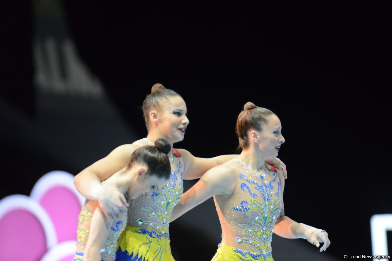 В Баку продолжаются соревнования первого дня 28-го Чемпионата мира по акробатической гимнастике (ФОТО)