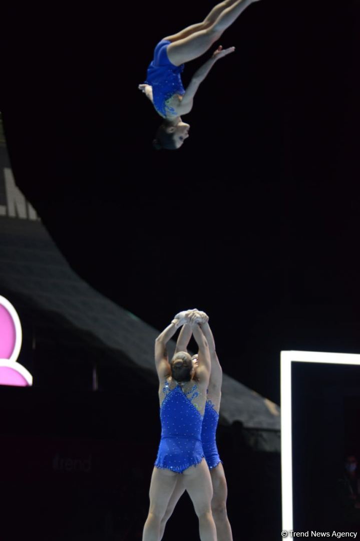 В Баку продолжаются соревнования первого дня 28-го Чемпионата мира по акробатической гимнастике (ФОТО)