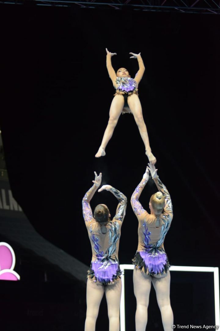 В Баку продолжаются соревнования первого дня 28-го Чемпионата мира по акробатической гимнастике (ФОТО)