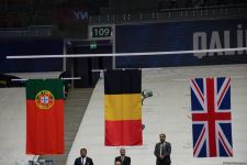 В Баку прошла церемония награждения победителей ЧМ по акробатической гимнастике в командном зачете (ФОТО)