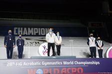 ЧМ в Баку: состоялась церемония награждения победителей среди смешанных пар, женских и мужских групп (ФОТО)