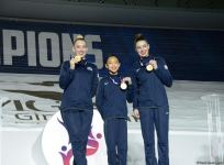 ЧМ в Баку: состоялась церемония награждения победителей среди смешанных пар, женских и мужских групп (ФОТО)