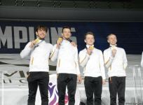 ЧМ в Баку: состоялась церемония награждения победителей среди смешанных пар, женских и мужских групп (ФОТО)