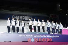 ЧМ в Баку: состоялась церемония награждения победителей среди смешанных пар, женских и мужских групп (ФОТО)