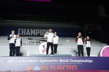 ЧМ в Баку: состоялась церемония награждения победителей среди смешанных пар, женских и мужских групп (ФОТО)