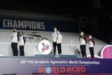 ЧМ в Баку: состоялась церемония награждения победителей среди смешанных пар, женских и мужских групп (ФОТО)