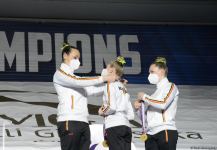 ЧМ в Баку: состоялась церемония награждения победителей среди смешанных пар, женских и мужских групп (ФОТО)