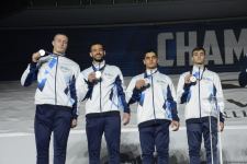 ЧМ в Баку: состоялась церемония награждения победителей среди смешанных пар, женских и мужских групп (ФОТО)