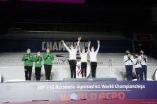 ЧМ в Баку: состоялась церемония награждения победителей среди смешанных пар, женских и мужских групп (ФОТО)