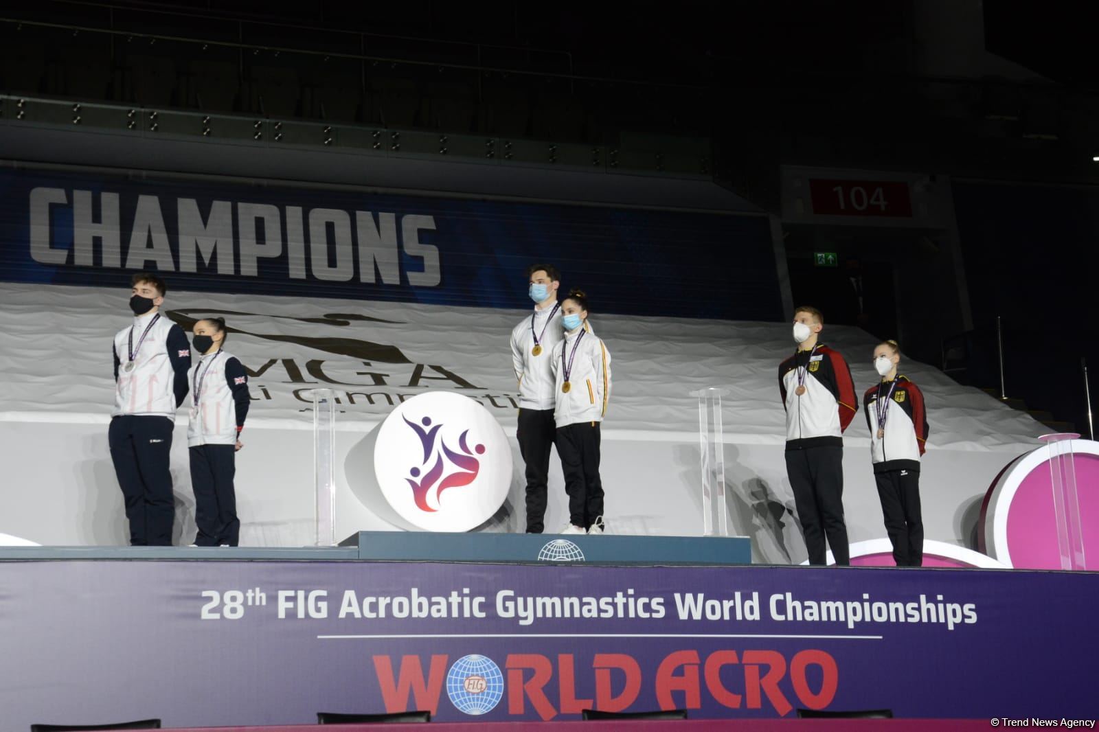 ЧМ в Баку: состоялась церемония награждения победителей среди смешанных пар, женских и мужских групп (ФОТО)