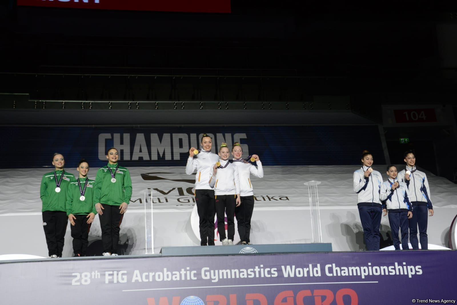 ЧМ в Баку: состоялась церемония награждения победителей среди смешанных пар, женских и мужских групп (ФОТО)