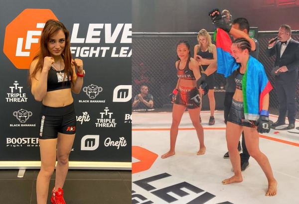 Лучший подарок на день рождения! Iron Girl подняла флаг Азербайджана на профессиональном ринге ММА в Нидерландах (ВИДЕО, ФОТО)