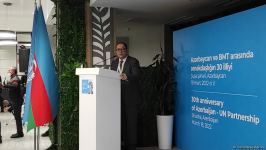 В Шуше презентована почтовая марка, посвященная 30-летию партнерства Азербайджана и ООН (ФОТО)