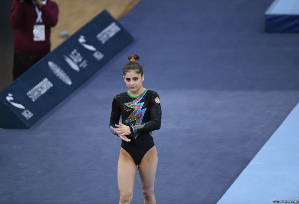 Результат выступления азербайджанских гимнастов Ивана Тихонова, Миланы Минаковской и Самиры Гахрамановой в первый день Кубка мира в Баку (ФОТО)