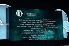 В Баку состоялась торжественная церемония открытия Кубка мира FIG по спортивной гимнастике (ФОТО)