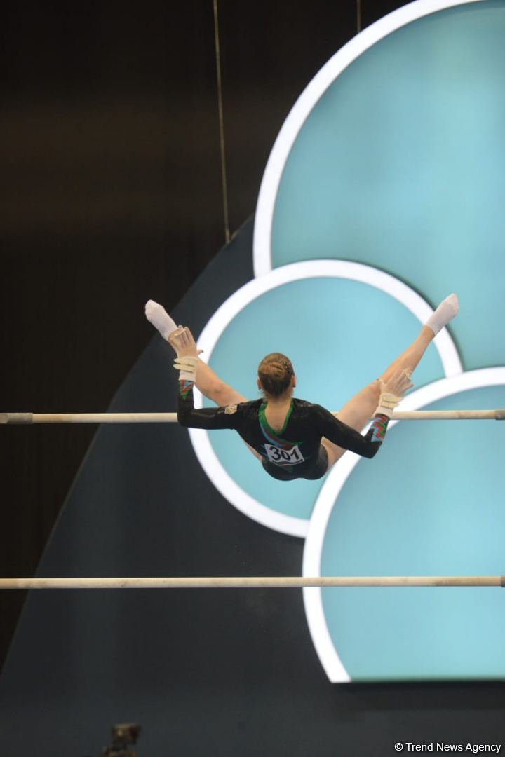 Результат выступления азербайджанских гимнастов Ивана Тихонова, Миланы Минаковской и Самиры Гахрамановой в первый день Кубка мира в Баку (ФОТО)