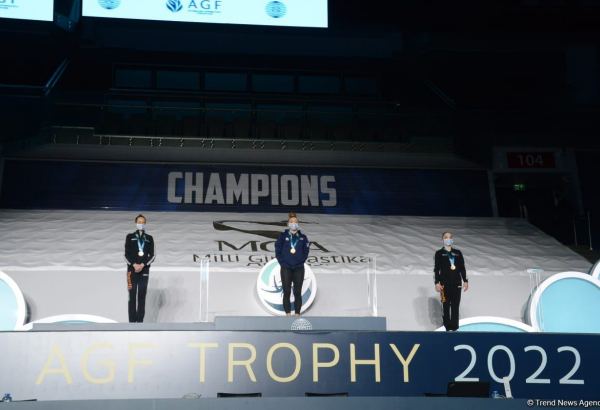 В Баку состоялась церемония награждения победителей Кубка мира FIG по мужской и женской спортивной гимнастике (ФОТО)