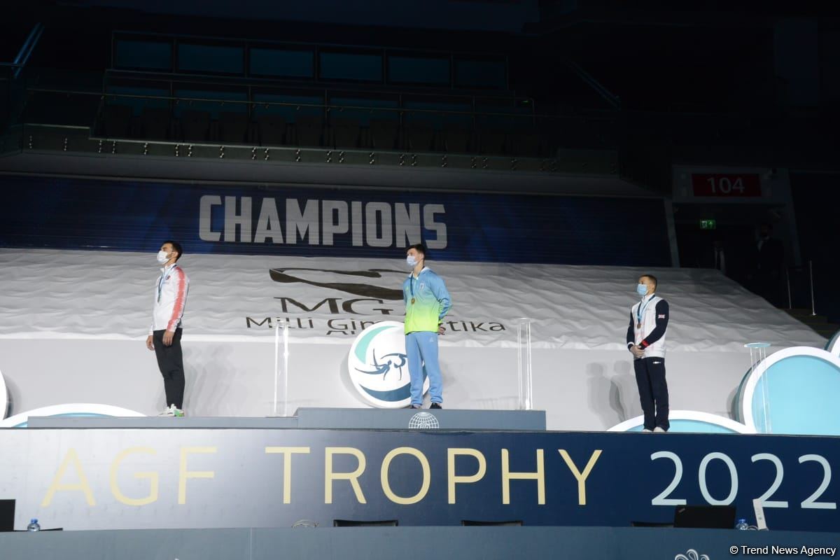 В Баку состоялась церемония награждения победителей Кубка мира FIG по мужской и женской спортивной гимнастике (ФОТО)