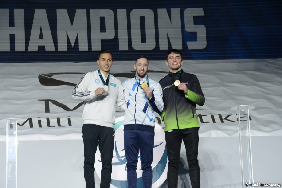 В Баку состоялась церемония награждения победителей Кубка мира FIG по мужской и женской спортивной гимнастике (ФОТО)