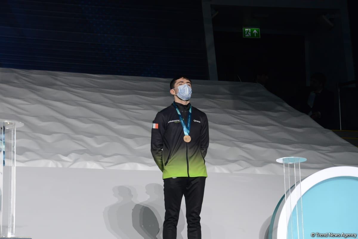 В Баку состоялась церемония награждения победителей Кубка мира FIG по мужской и женской спортивной гимнастике (ФОТО)