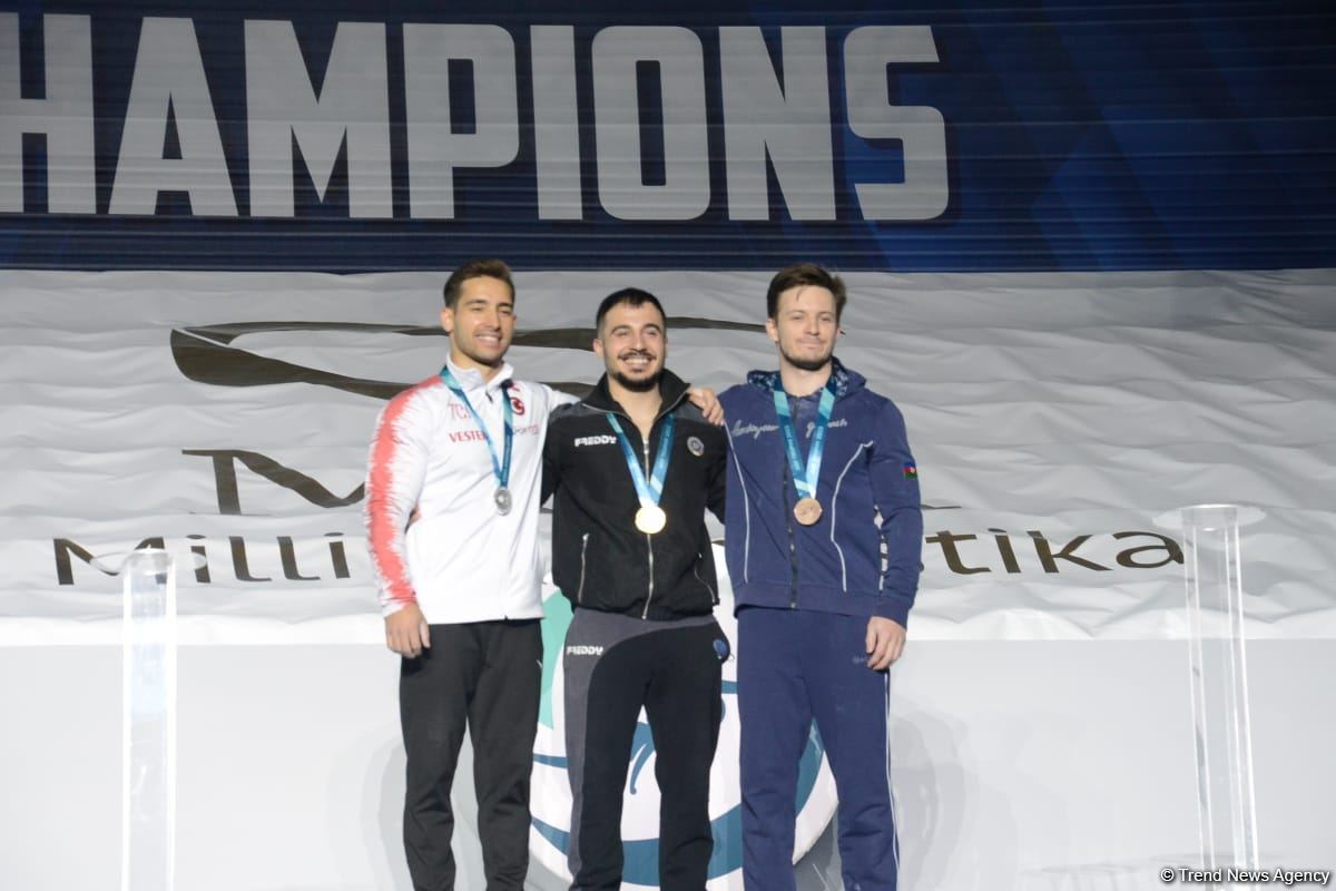 В Баку состоялась церемония награждения победителей Кубка мира FIG по мужской и женской спортивной гимнастике (ФОТО)