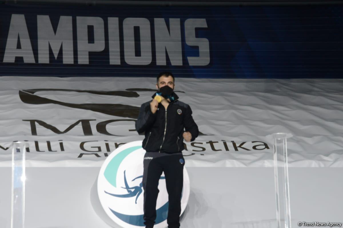 В Баку состоялась церемония награждения победителей Кубка мира FIG по мужской и женской спортивной гимнастике (ФОТО)