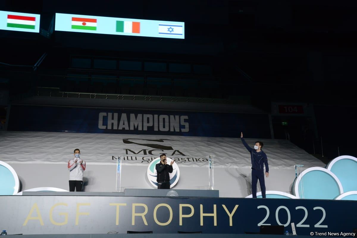 В Баку состоялась церемония награждения победителей Кубка мира FIG по мужской и женской спортивной гимнастике (ФОТО)