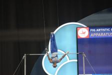 Лучшие моменты заключительного дня Кубка мира FIG в Баку (ФОТО)