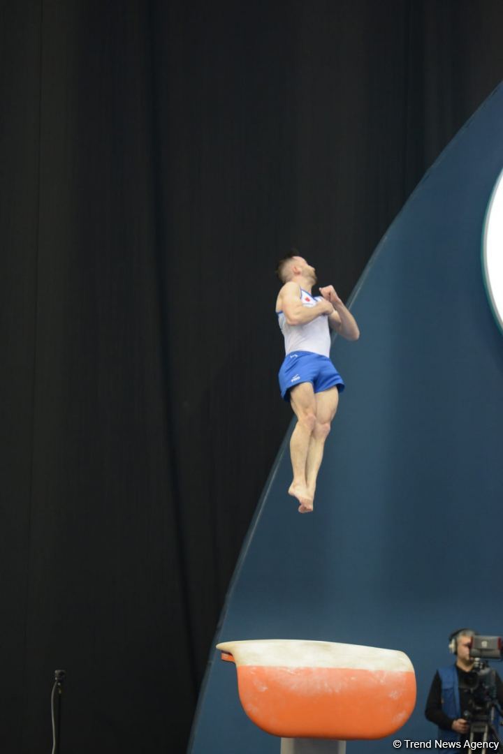 Лучшие моменты заключительного дня Кубка мира FIG в Баку (ФОТО)