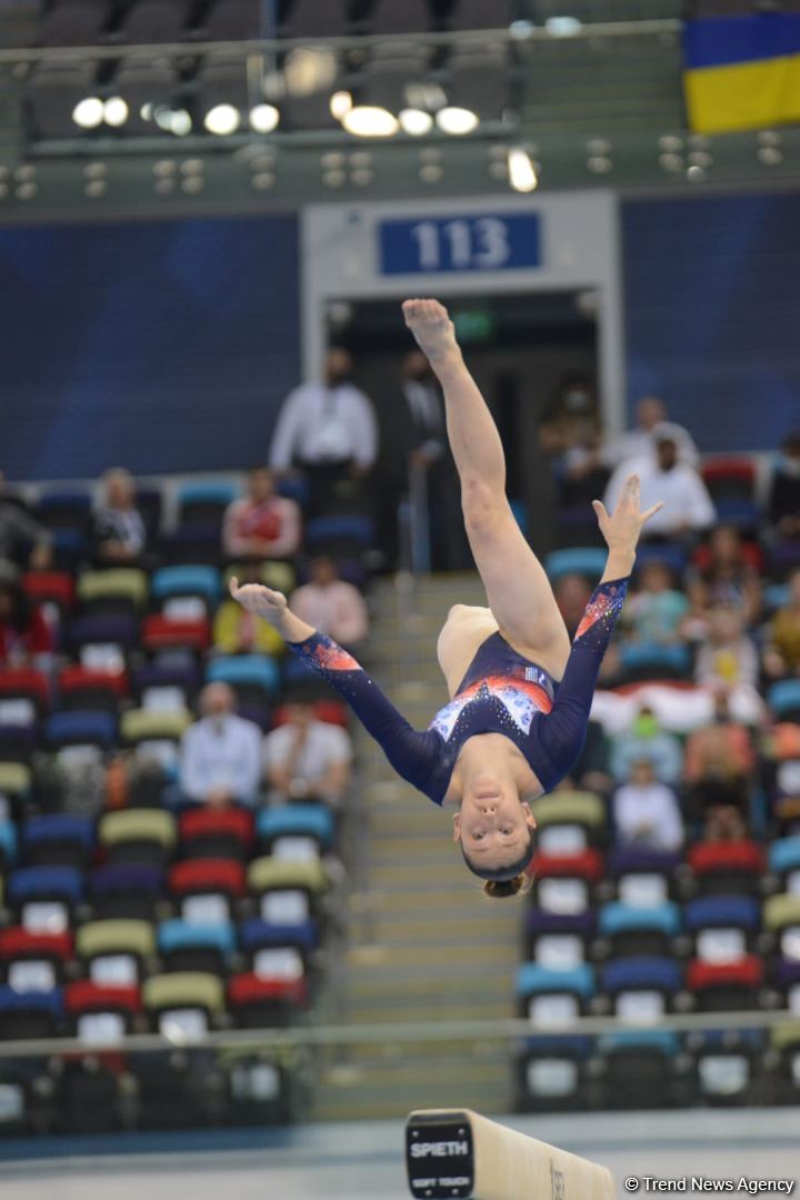 Лучшие моменты заключительного дня Кубка мира FIG в Баку (ФОТО)
