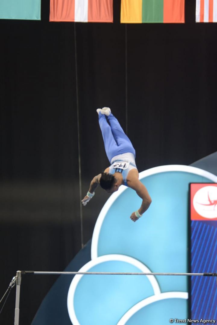 Лучшие моменты заключительного дня Кубка мира FIG в Баку (ФОТО)