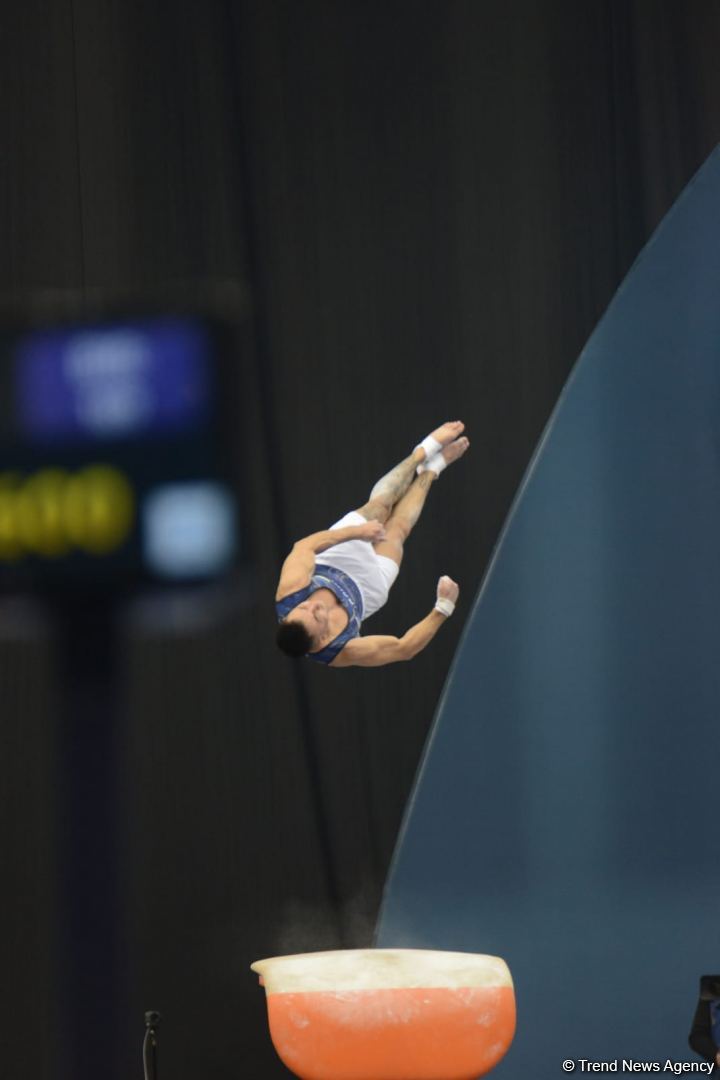 Лучшие моменты заключительного дня Кубка мира FIG в Баку (ФОТО)