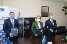 Азербайджану передано спецоборудование в рамках проекта ЕС и ВОЗ (ФОТО)