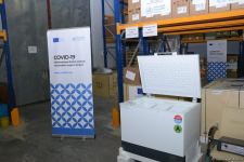 Азербайджану передано спецоборудование в рамках проекта ЕС и ВОЗ (ФОТО)
